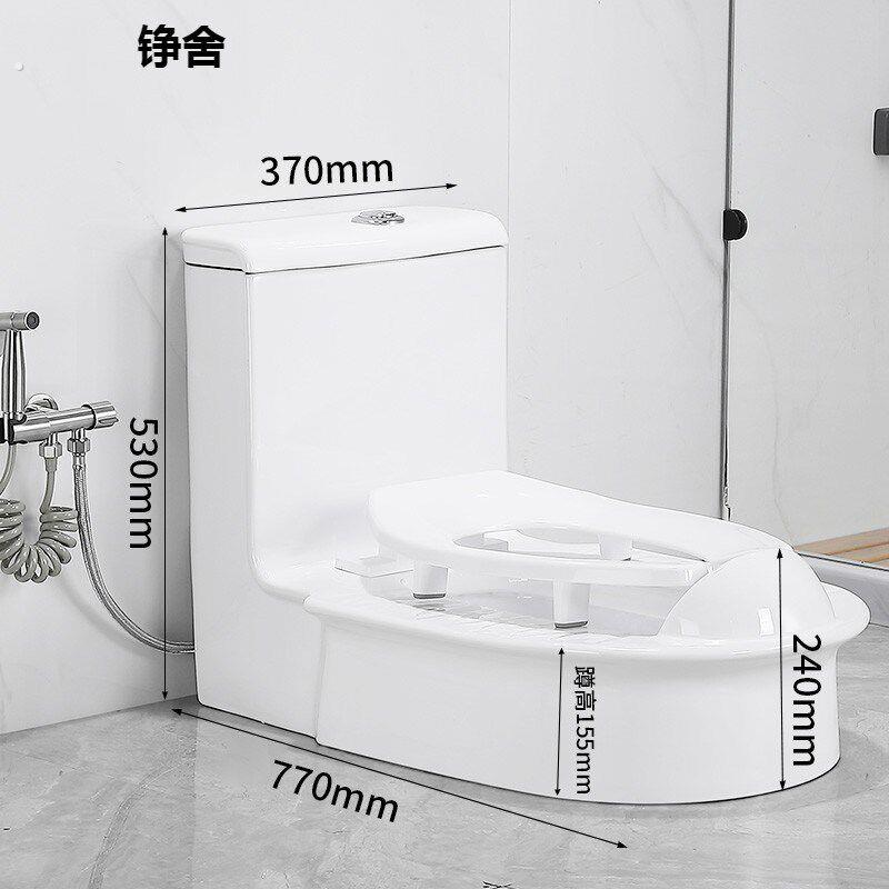 马桶改蹲便器台式坐便器换蹲坐两用一体明装直冲式免砌台不带弯管