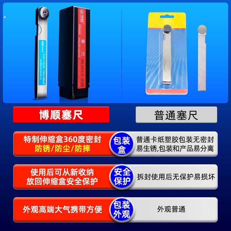 碳钢钢塞尺弹簧高度间精隙尺单门片气楔形斜塞尺套装塞规塞规厚薄