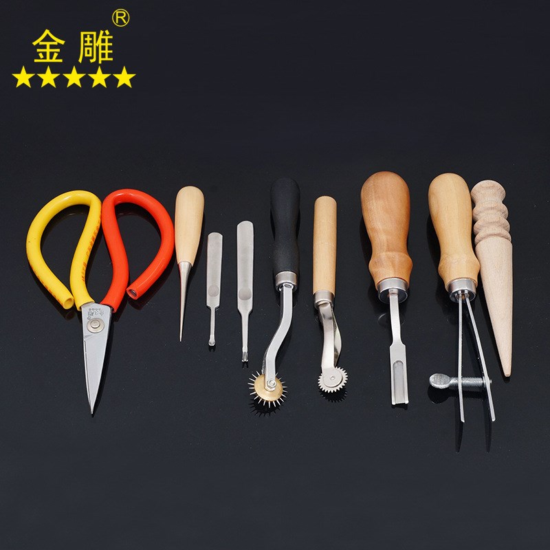 新款手工皮具手缝套装皮革工具套餐皮艺工具新手入门套装01款