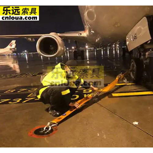 飞机防台风系留带系留绳 港口码头设备加固捆绑带集装箱堆场紧绳