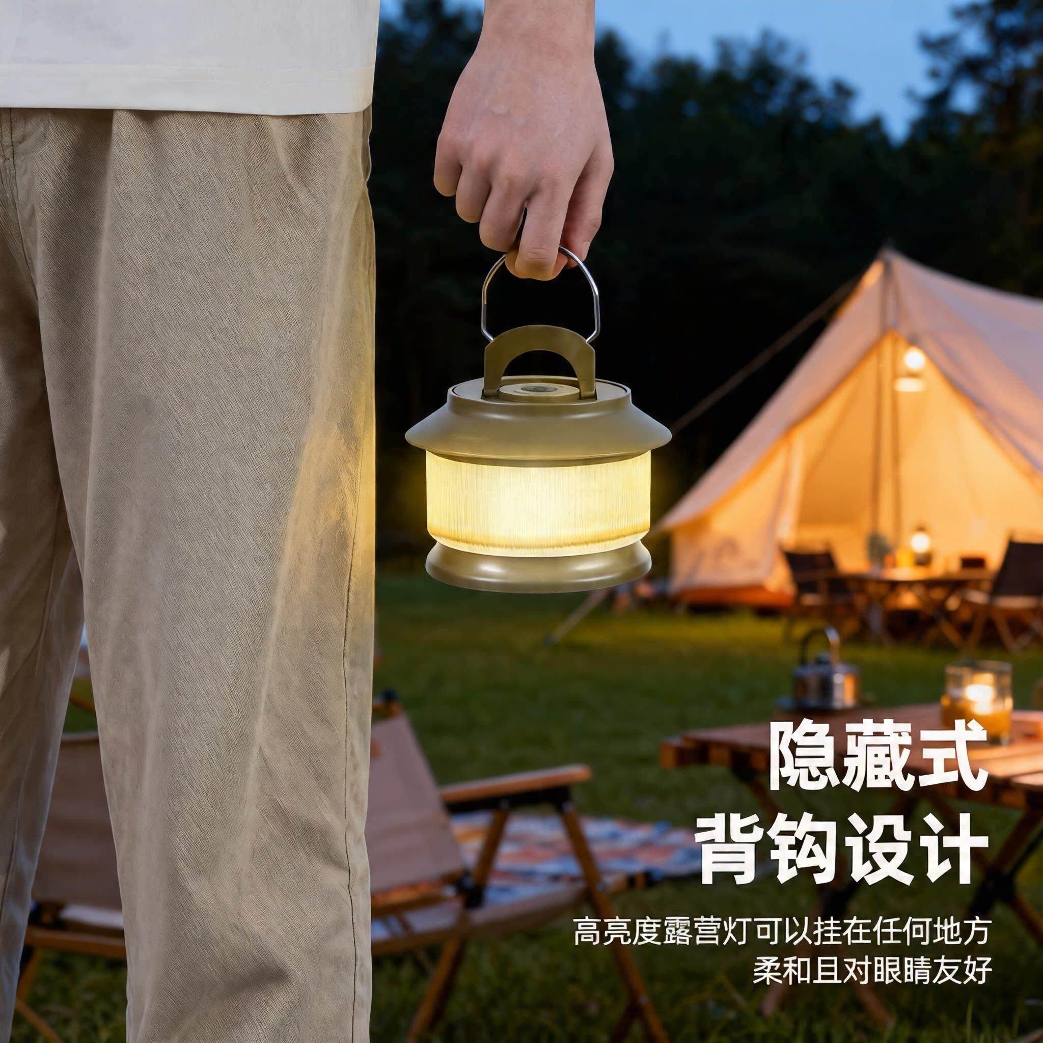 风绳灯节日装饰卷尺黄光灯串灯天幕营地帐篷灯户外露营暖光气氛灯图片