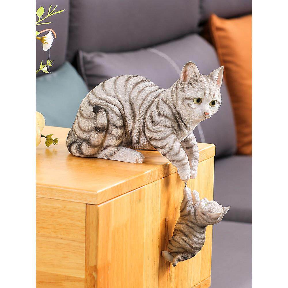 创意猫咪摆件家居饰品客厅电视柜书房卧室桌面装饰品摆设节日礼物