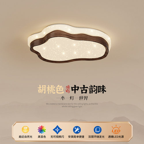 2024新款法式护眼吸顶灯主卧