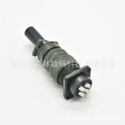 绿色接头圆形连接器MS3106A-22-22P MS3102 22-22S航空插头直头