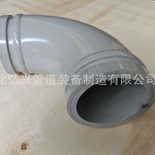 双层泵车耐磨弯头 高低压泵车弯头  R180乘90度 混凝土输送弯头