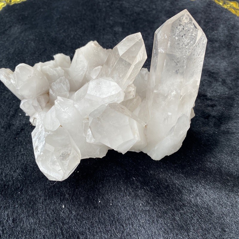 天然白水晶晶簇大晶簇摆件 家居办公摆件