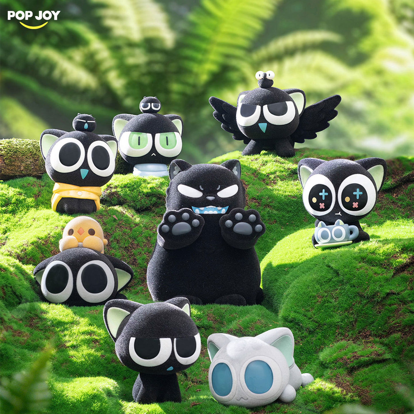 POP JOY 请抚摸!绒绒小黑吧系列盲盒正版罗小黑战记卡通潮玩周边