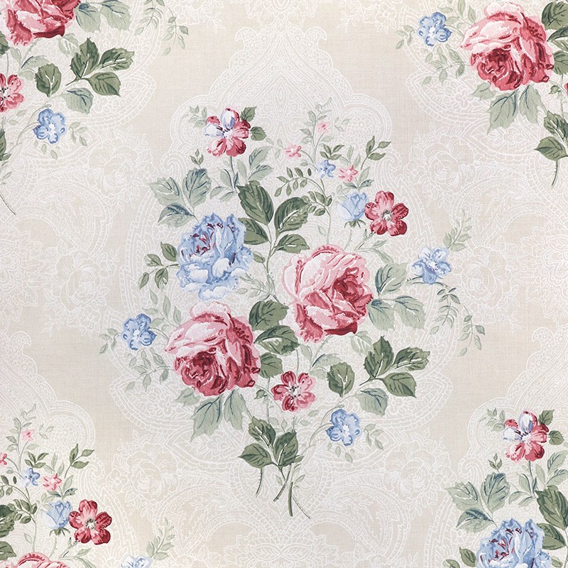 复古美式田园小碎花大花原装进口纯纸壁纸加厚房间法式墙纸非自粘