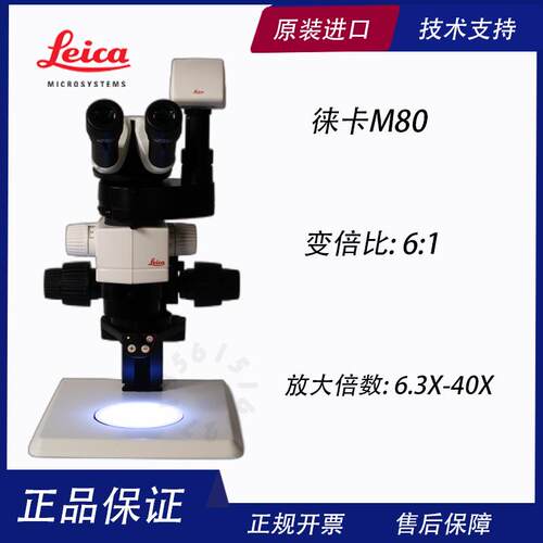 Leica徕卡M80体视显微镜8比1连续变倍LED光源升级高质量成像