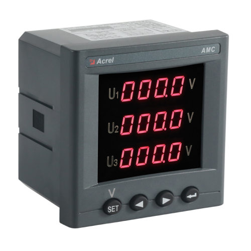 安科瑞AMC96-AV3三相数显电压表 LED屏 可带三路4-20mA输出 报警
