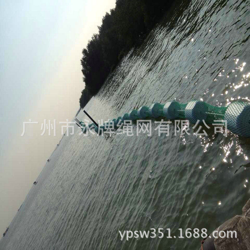 珠海深圳滨海泳场防鲨网 海上垃圾拦截网水面漂浮物拦污网 围油栏