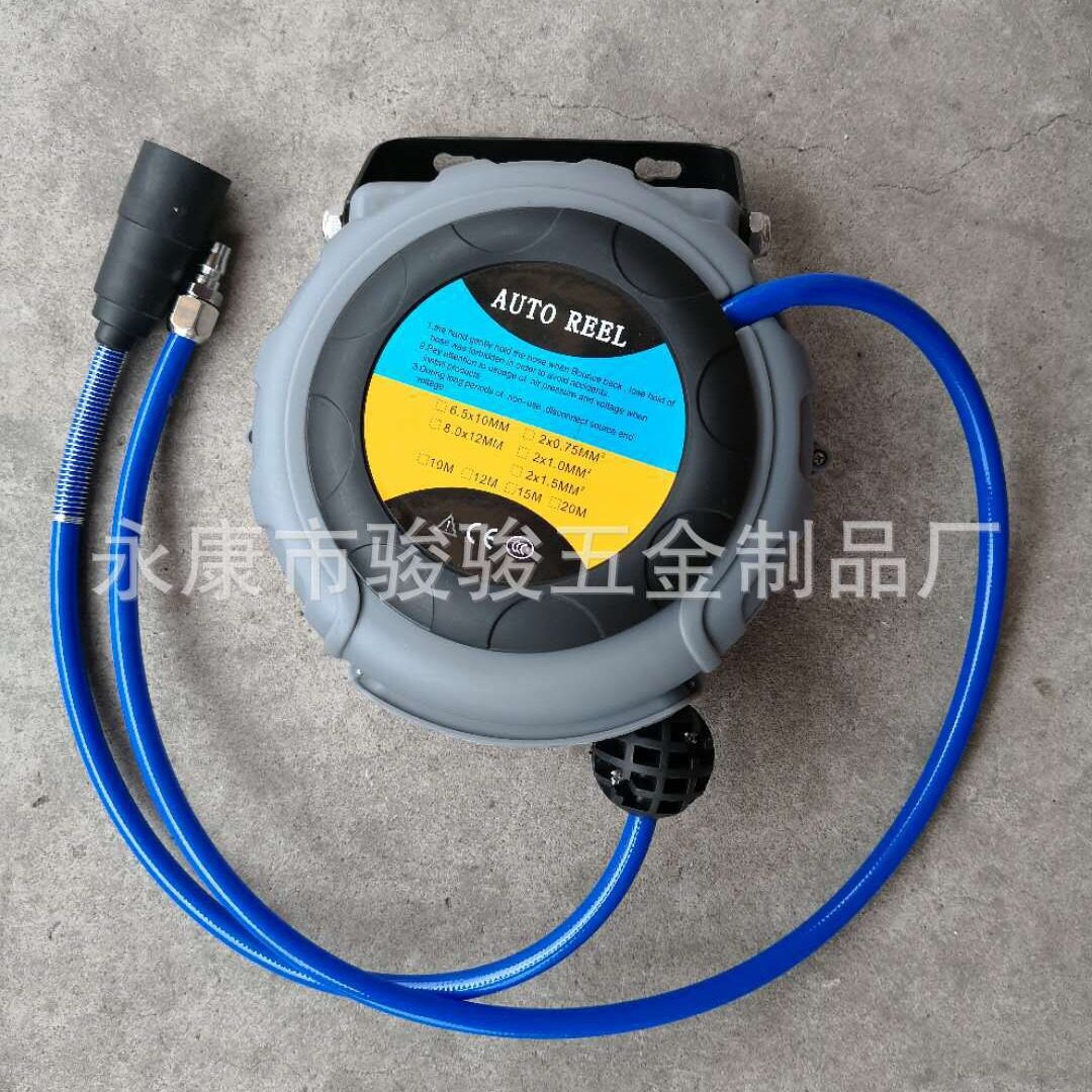 厂家批发自动伸缩盘卷线器 /迷你气鼓小鼓自动伸缩绕管器轻巧方便