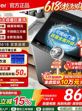 海尔波轮洗衣机全自动家用10kg大容量变频直驱官方XQB100-BZ2GD0