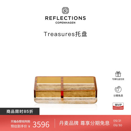 Reflections Copenhagen反射哥本哈根收纳置物装饰北欧水晶托盘