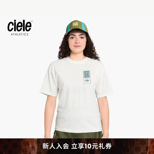 Ciele PARADIS胶囊系列 平缝透气棉麻女子短袖女士T恤