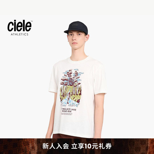 Ciele PR系列2026经典复刻短袖印花健身T恤休闲风男女同款原创款
