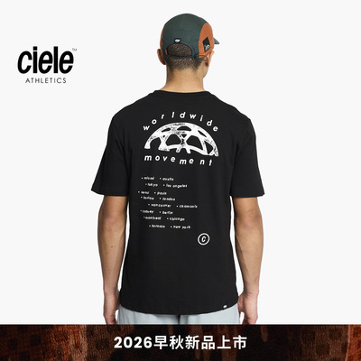 Ciele WWM马拉松城市纪念系列 新品男女同款天然纤维透气跑步T恤