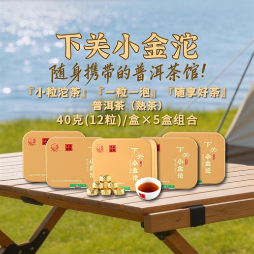 下关沱茶小金沱熟茶40克 2025年新款迷你普洱便携茶叶 来自云南大