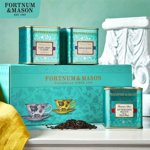 Fortnum&Mason福南梅森经典伯爵皇家午后锡兰红茶3小罐*25g礼盒