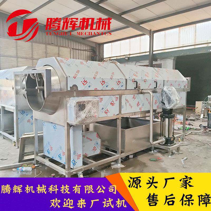 全自动毛刷核桃仁去皮机 全自动青皮核桃去皮机 新疆核桃剥皮机