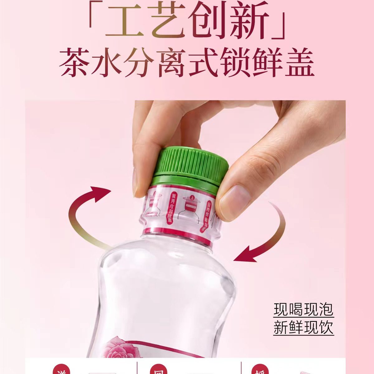 黄山无极雪玫瑰红茶冷萃500ml15瓶纯茶饮品