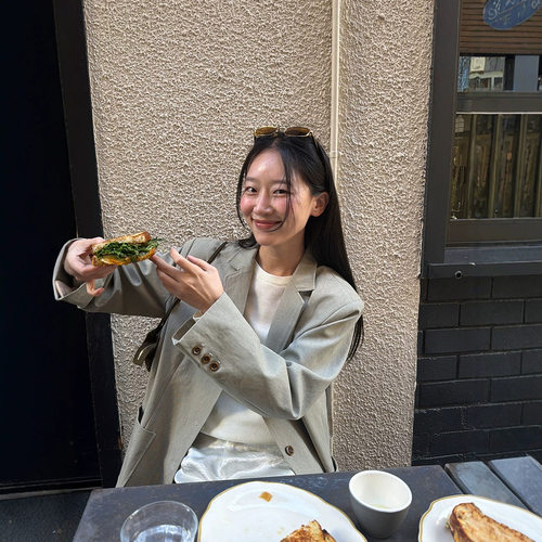 Onde 感廓形西装外套宽松休闲通勤小西服