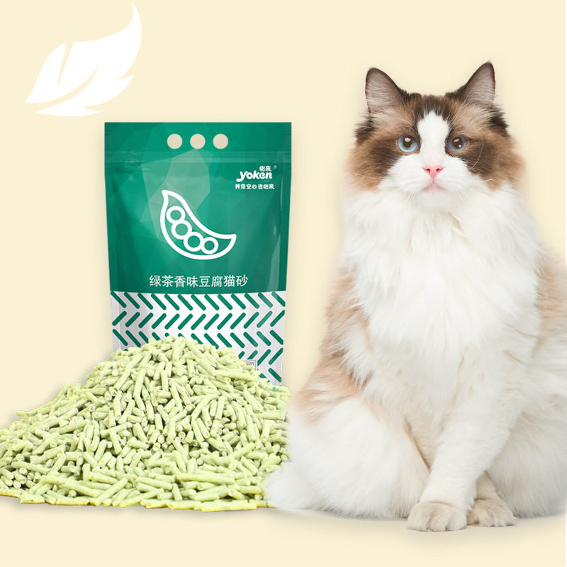 豆腐砂怡亲绿茶豆腐猫砂结猫砂