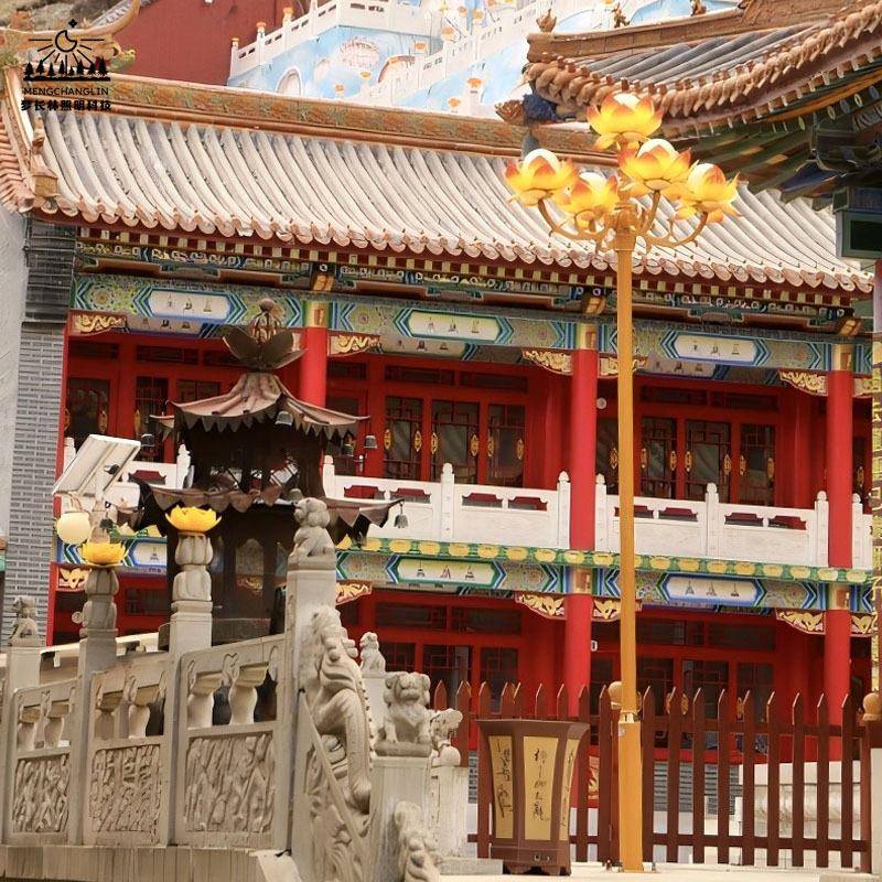 太能路节日花灯荷花造型401寺庙农家乐灯饰公园阳道路灯景观装莲