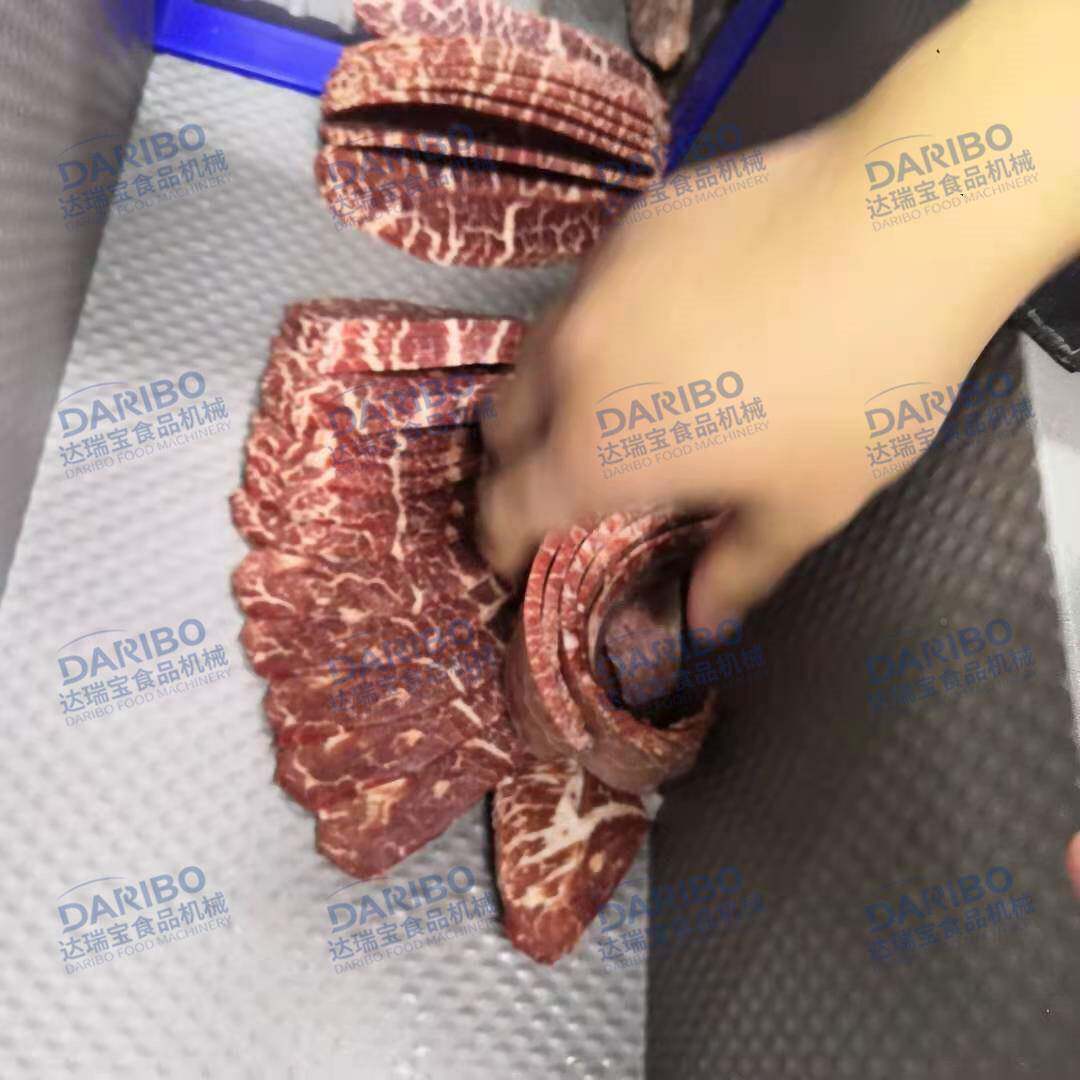 *冷肉薄DARIBO片机韩式 五花肉切片设备 牛排牛肉冻牛砖切片切丁