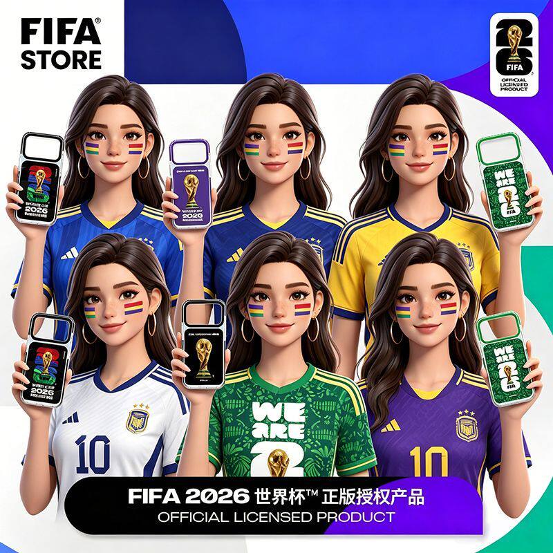 2026FIFA国际足联世界杯周边苹果手机壳IMD磁吸手机壳耐磨耐刮