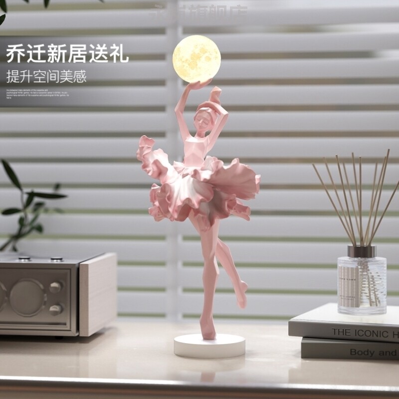 桌面气氛灯高级感创意女孩小夜灯摆件客厅电视柜卧室桌面床头灯装