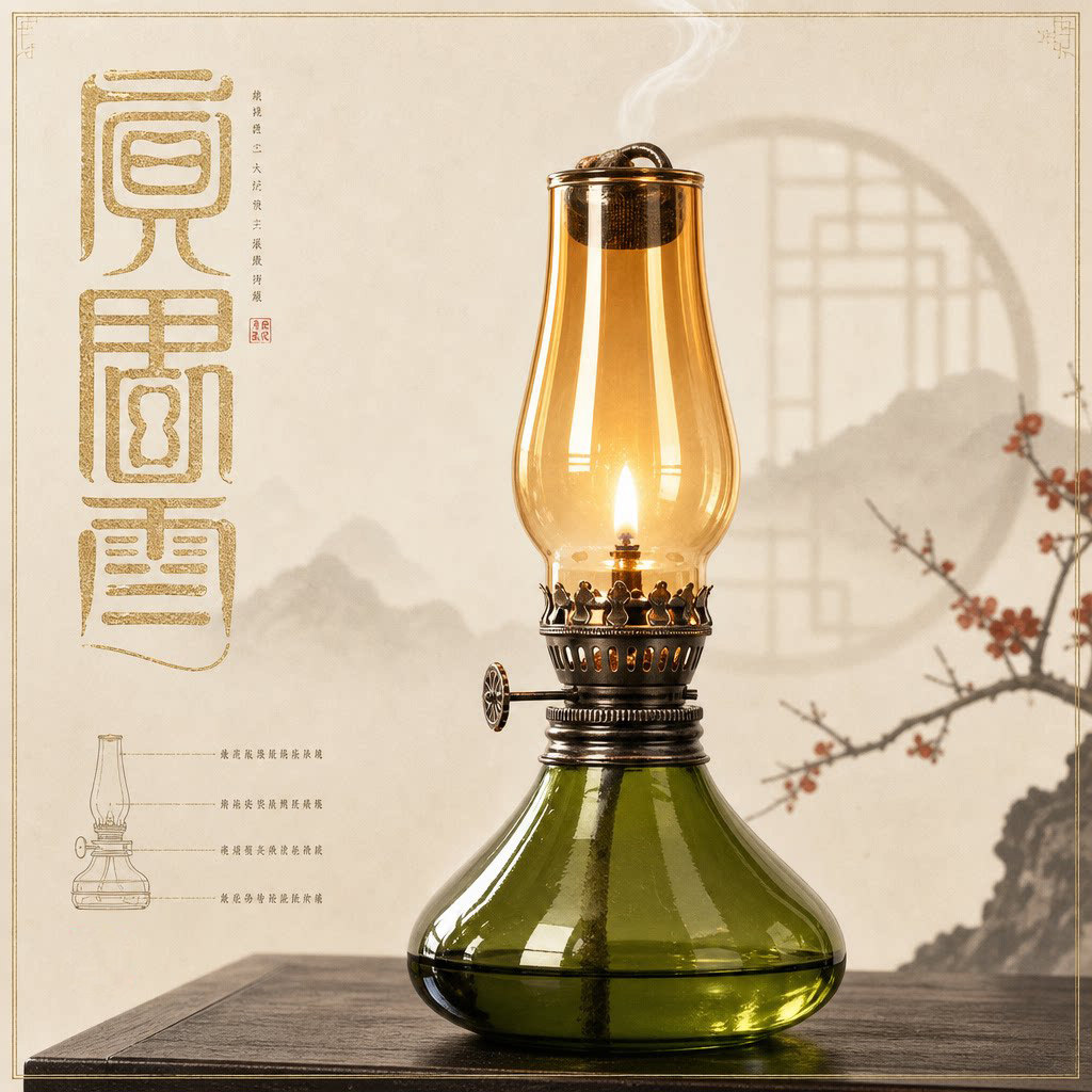 隔火玻璃木底香薰炉镊子网兜