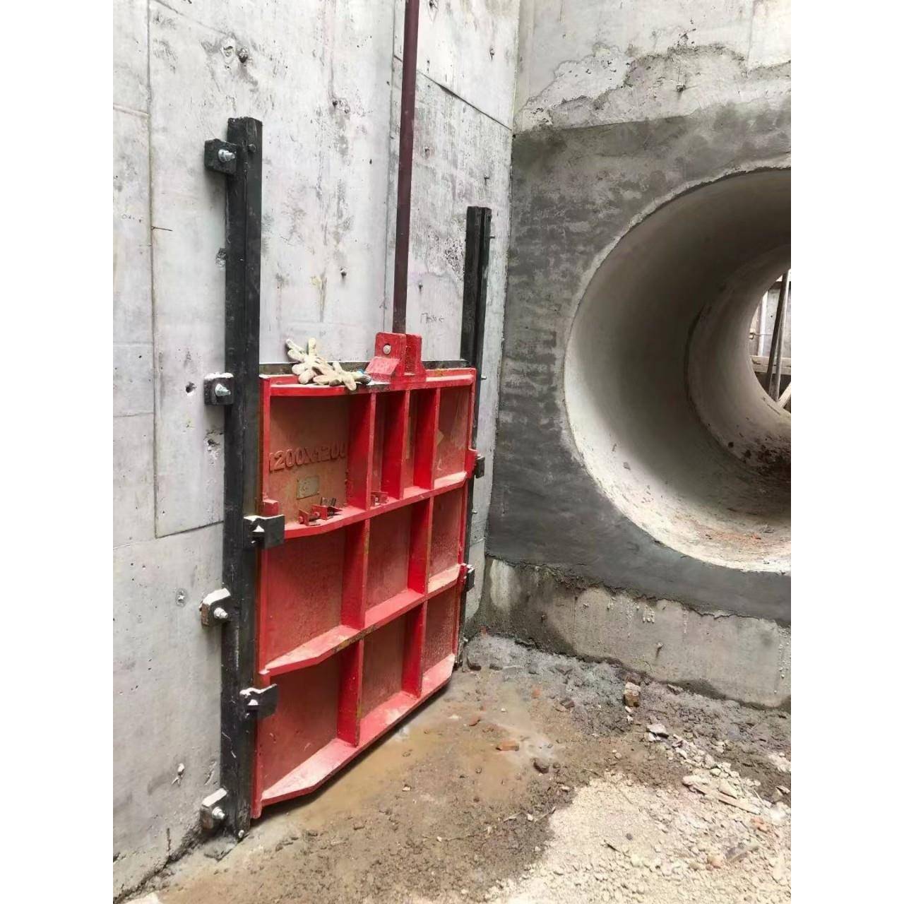 铸铁闸门镶铜圆形方形手电两用双向止水球墨暗杆式水库钢制闸门