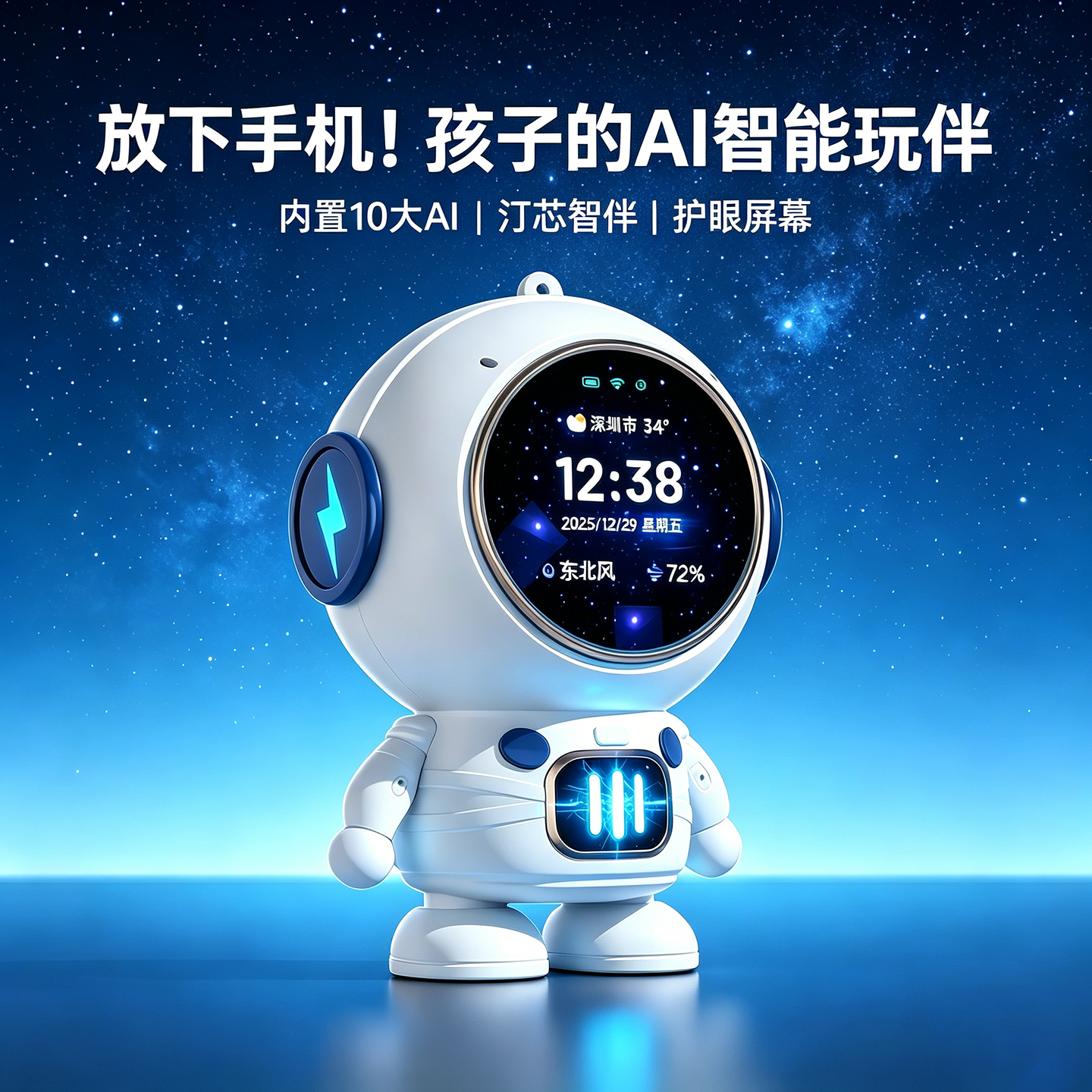 豆包Ai玩具Deepseek智能机器人早教语音交互儿童陪伴学习Ai启蒙
