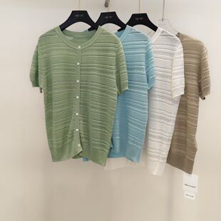 【7-10】桑蚕丝天丝春夏女士针织衫打底时尚减龄显瘦260531-6