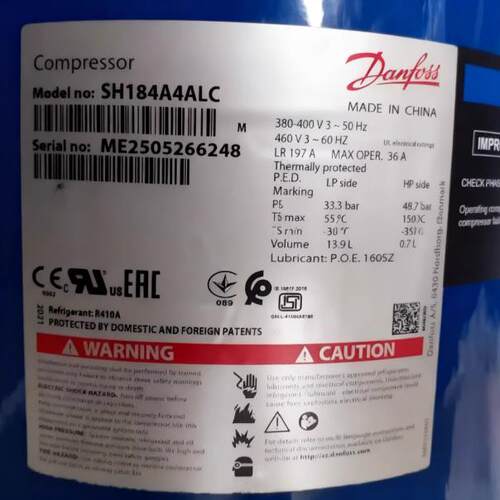 空调制冷压缩机SH184A4ALC冷库压缩机SH184A9ALCALBch290a4bba
