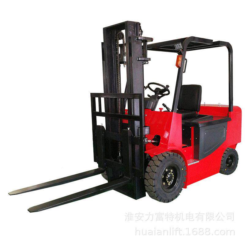 四轮座驾式全动电车1吨1.5吨2叉吨电动堆车 小型搬lift运 装卸叉