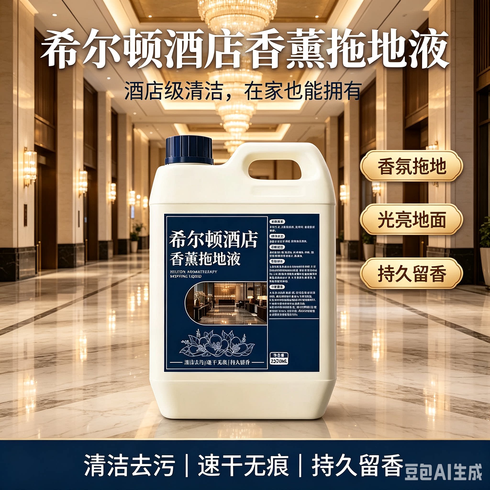 【大容量】香薰拖地液速干无痕家用护理拖地大扫除去污地板液JM4