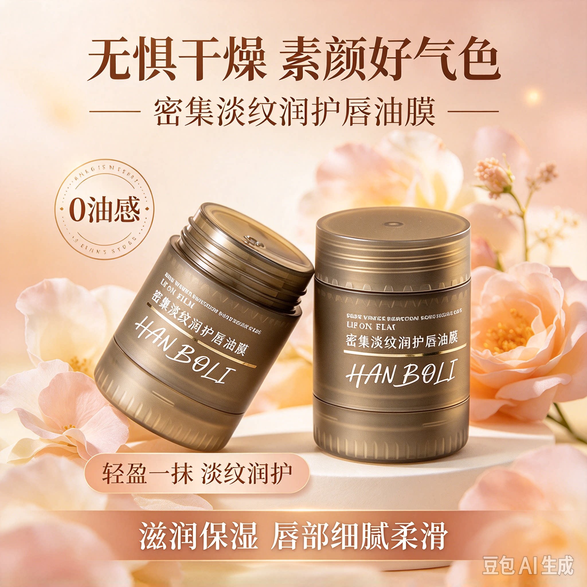 【新品上新】唇油膜密集修护唇膜 润唇膏保湿滋润唇部护理JM
