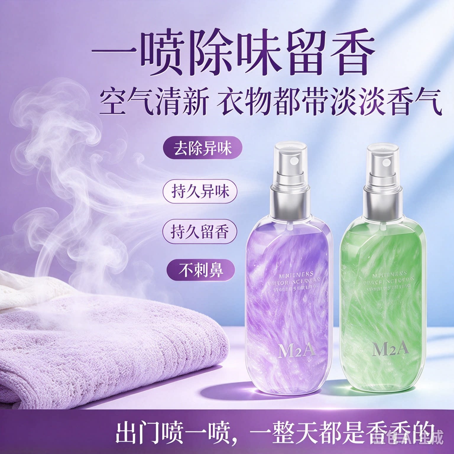 紫邂逅香氛喷雾衣物香氛喷雾衣物护理持久留香柔顺清新便携JM