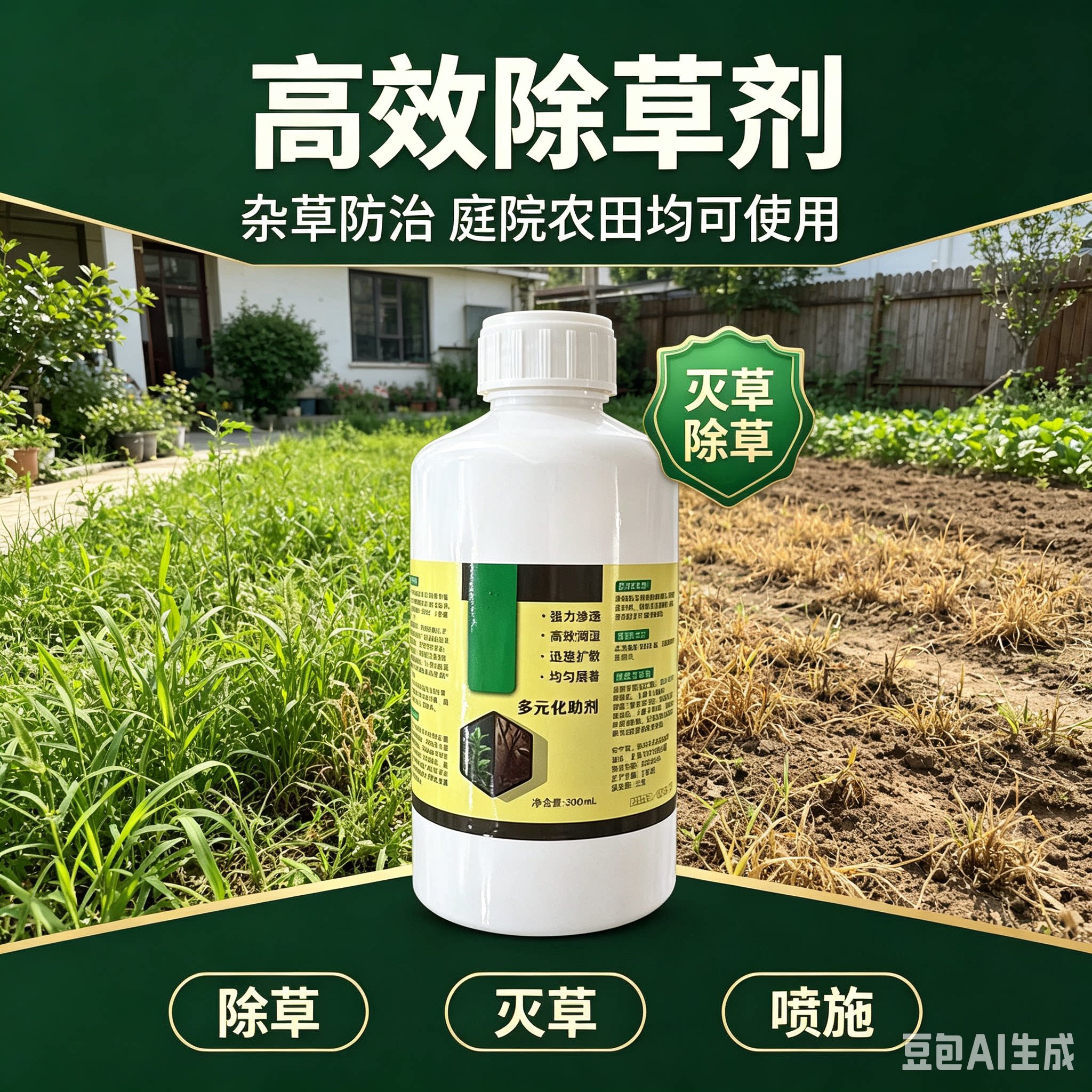【高效清洁】新款家庭庭院除草剂清洁喷雾清新干净方便快捷家用JH
