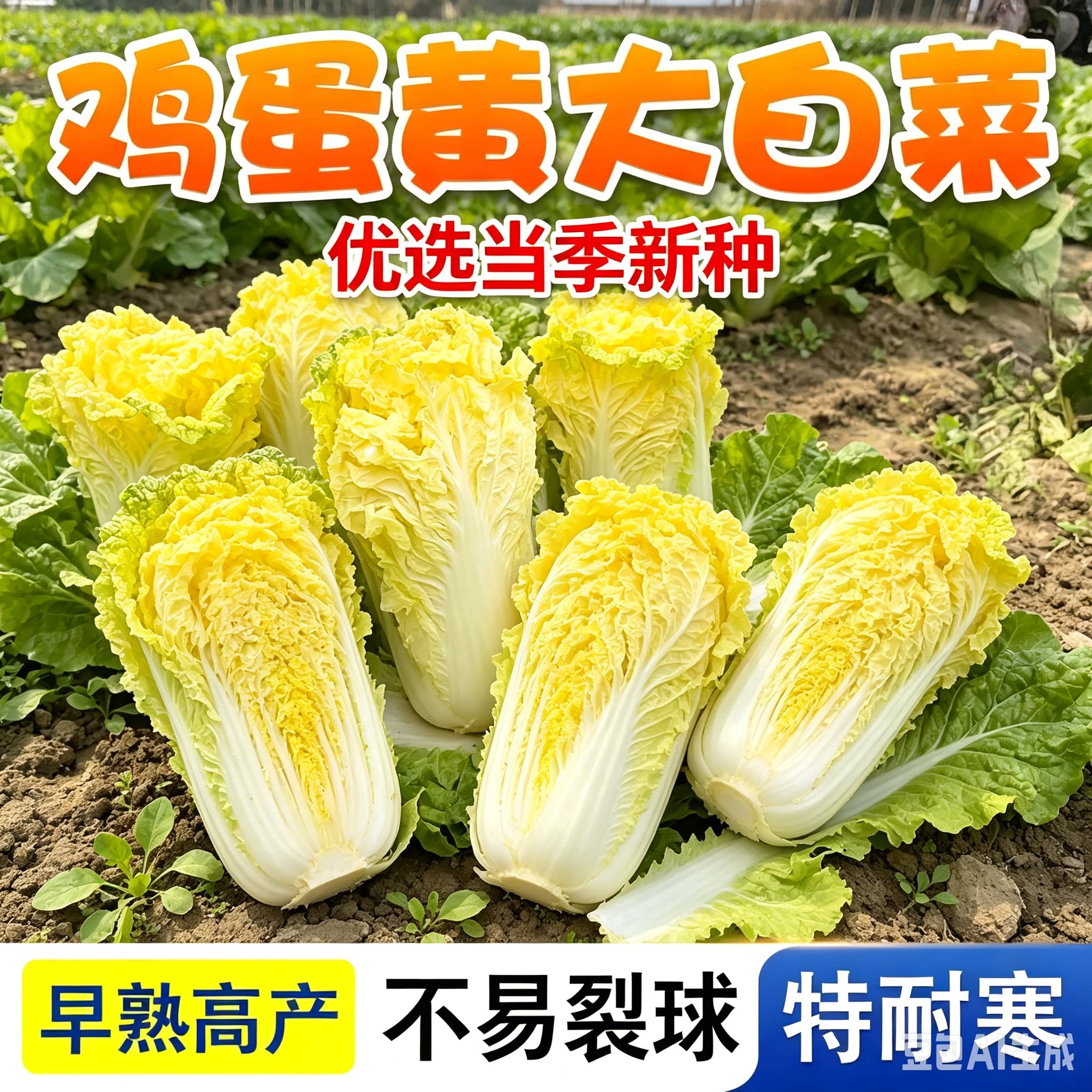 【高营养】鸡蛋黄白菜种子种籽春秋冬花盆庭院种植JM