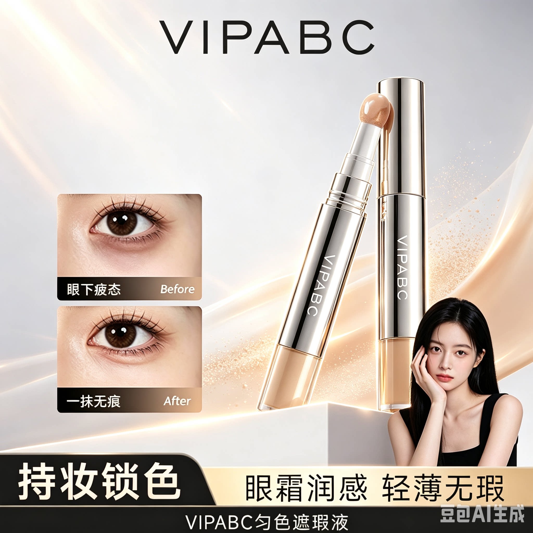 【限时活动！】遮瑕液持久轻薄提亮美颜无瑕防水遮盖斑点黑眼圈JH