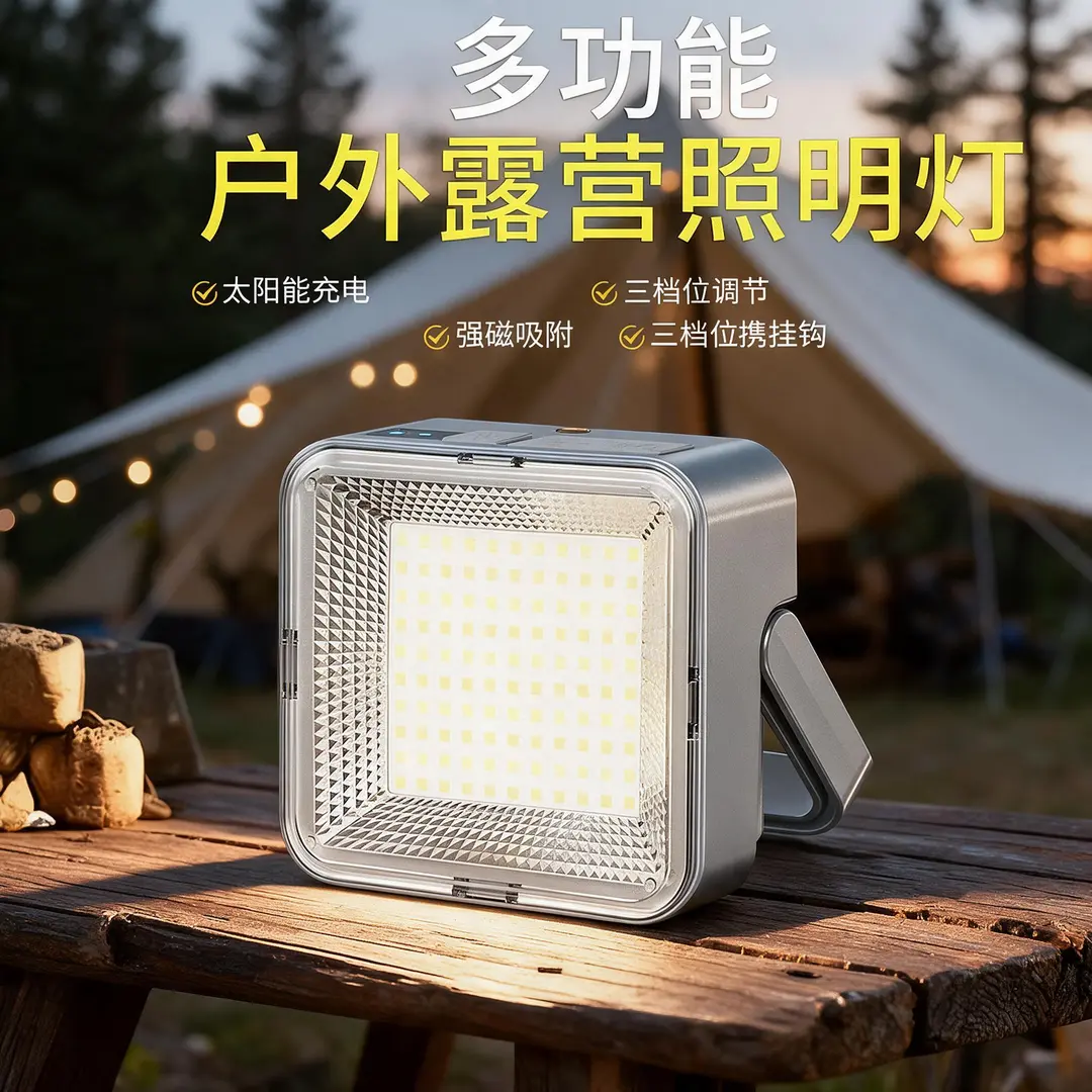 【德系精工】新款太阳能充电露营灯长续航户外家用应急便携照明ly