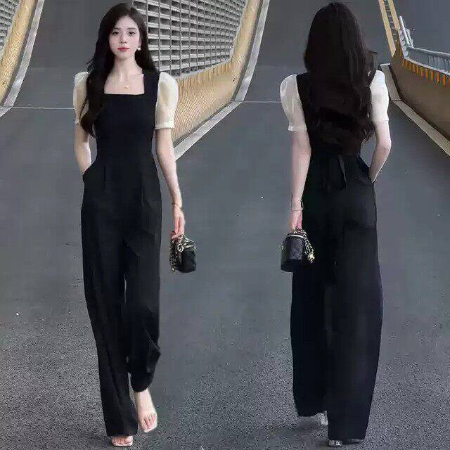 气质时尚套装女短袖夏季新款减龄高级感职业装显瘦阔腿裤子两件套