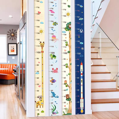 宝宝身高测量墙贴0cm起不伤墙