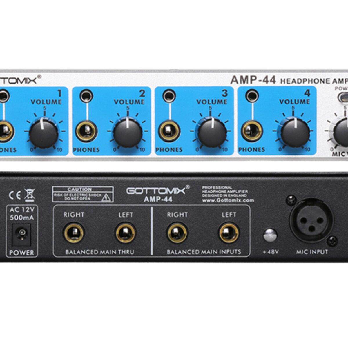 Gottomix Amp-44 4路8路耳机分配器/规格录音工作室耳机放大器与