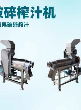 青柑压榨原汁机时产500公斤果酱压汁机 饮料果汁生产线