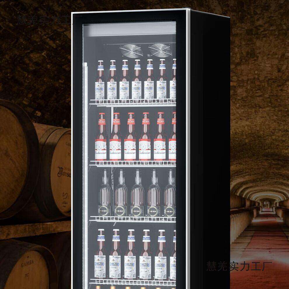 网红酒酒水柜展无品牌/示柜立冷藏料啤酒冷柜商用三门吧冰柜式冰