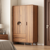 中式 儿童储物柜小户型多层大容量 衣柜家用卧室实木色衣橱新款